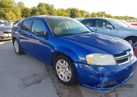 2014 Dodge Avenger Se из США, поврежденный, VIN 1C3CDZAB2EN175547
